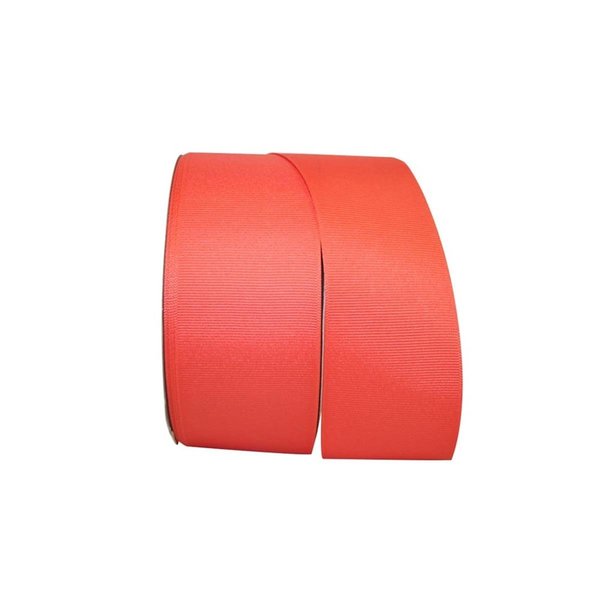 Reliant Ribbon 2.25 in. 50 Yards Grosgrain Texture Ribbon, Coral 5200-907-16K